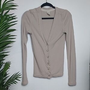 💋free people Cream Fitted Button Down Shirt💋